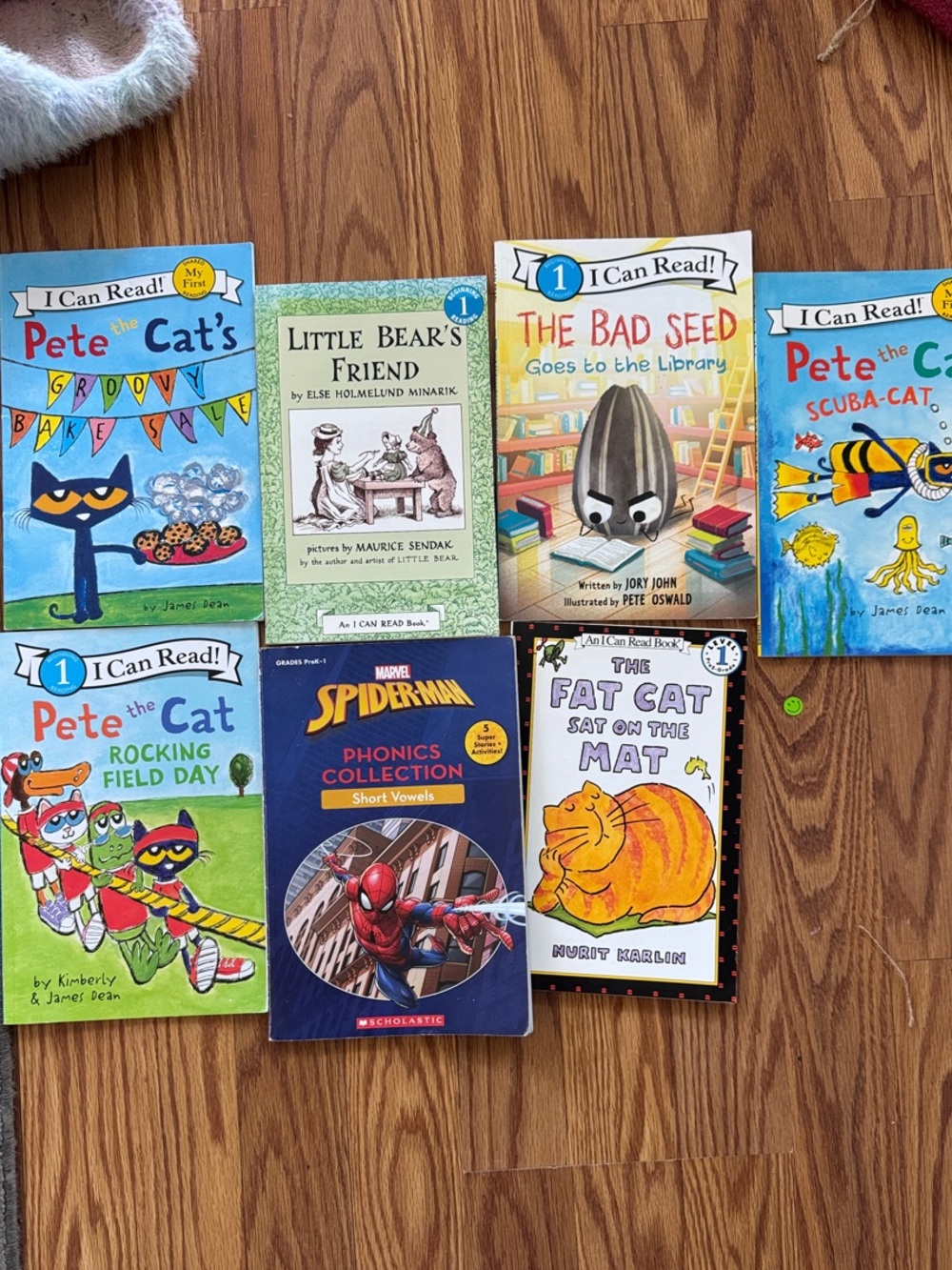 Reader Books lot  - I can read Pete the cat little bear bad seed level 1